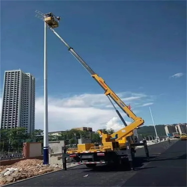 英山维修路灯的曲臂升降车出租